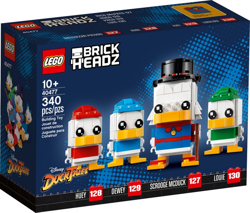 LEGO BrickHeadz - Scrooge McDuck, Huey, Dewey & Louie (40477) Building Toy LOW STOCK