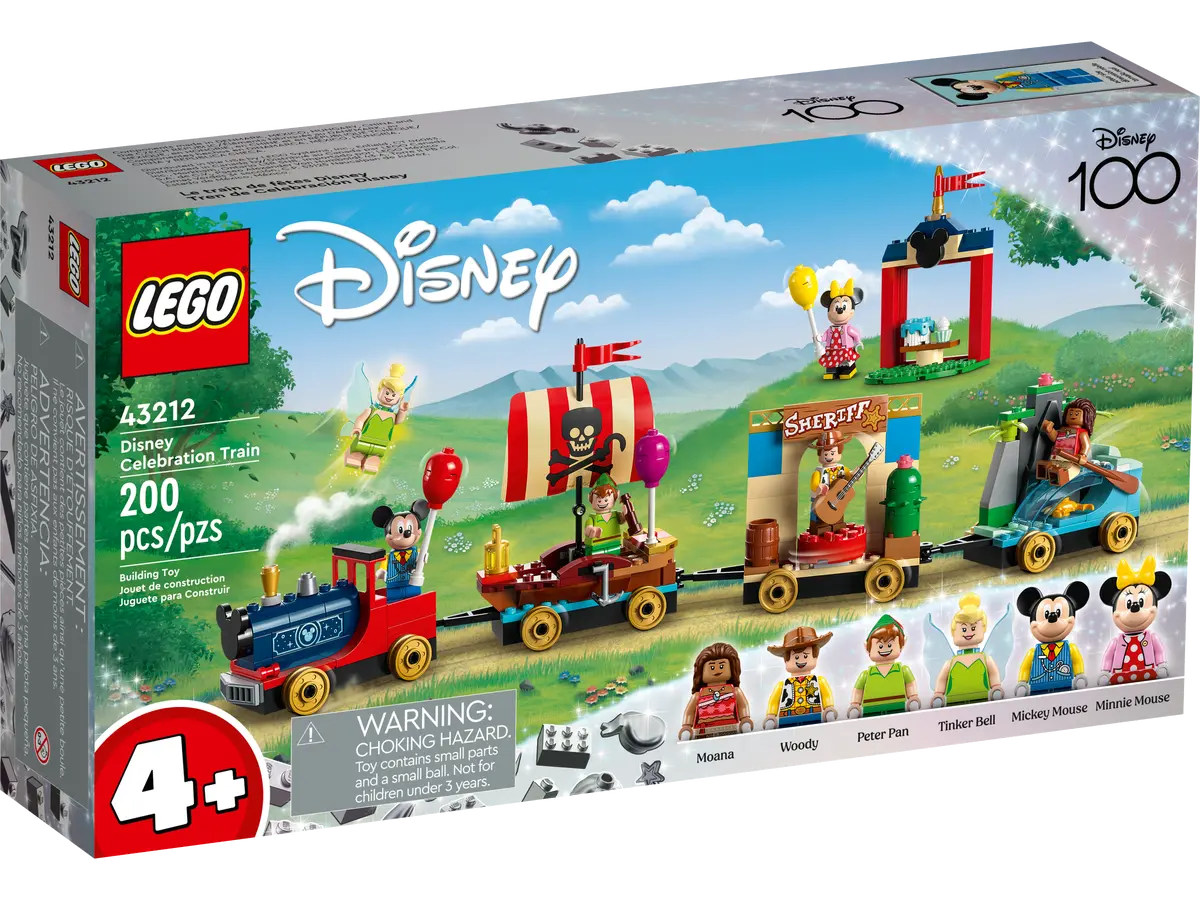 LEGO Disney (4+) Disney Celebration Train (Disney 100) Building Toy (43212) LOW STOCK