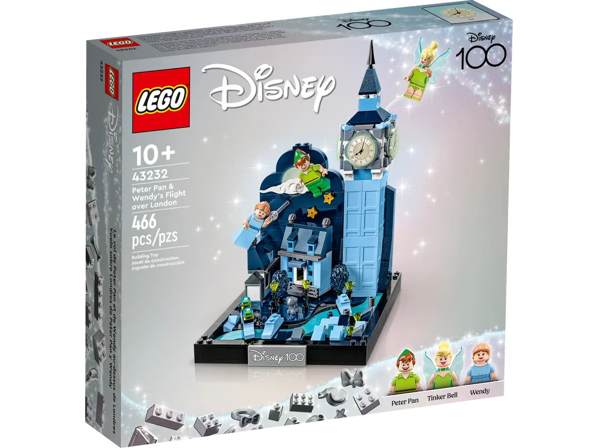 LEGO Disney - Disney 100 - Peter Pan & Wendy's Flight over London Building Toy (43232)
