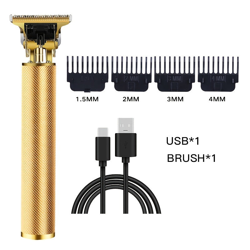 Professional Cordless Hair Clipper Set with USB Rechargeable Technology for Precise Hair Cutting