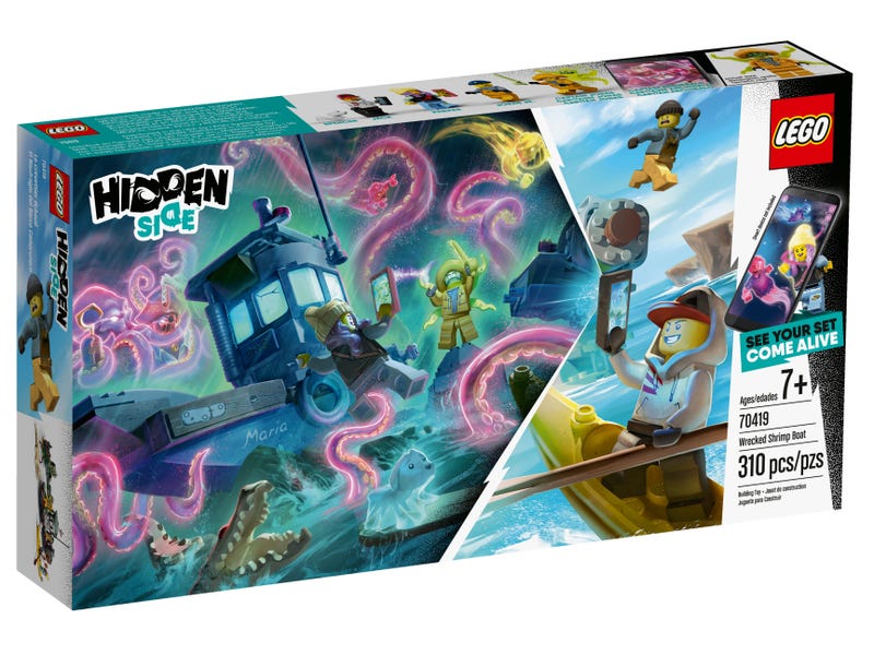 LEGO Hidden Side - Wrecked Shrimp Boat (70419) Retired Building Toy LOW STOCK