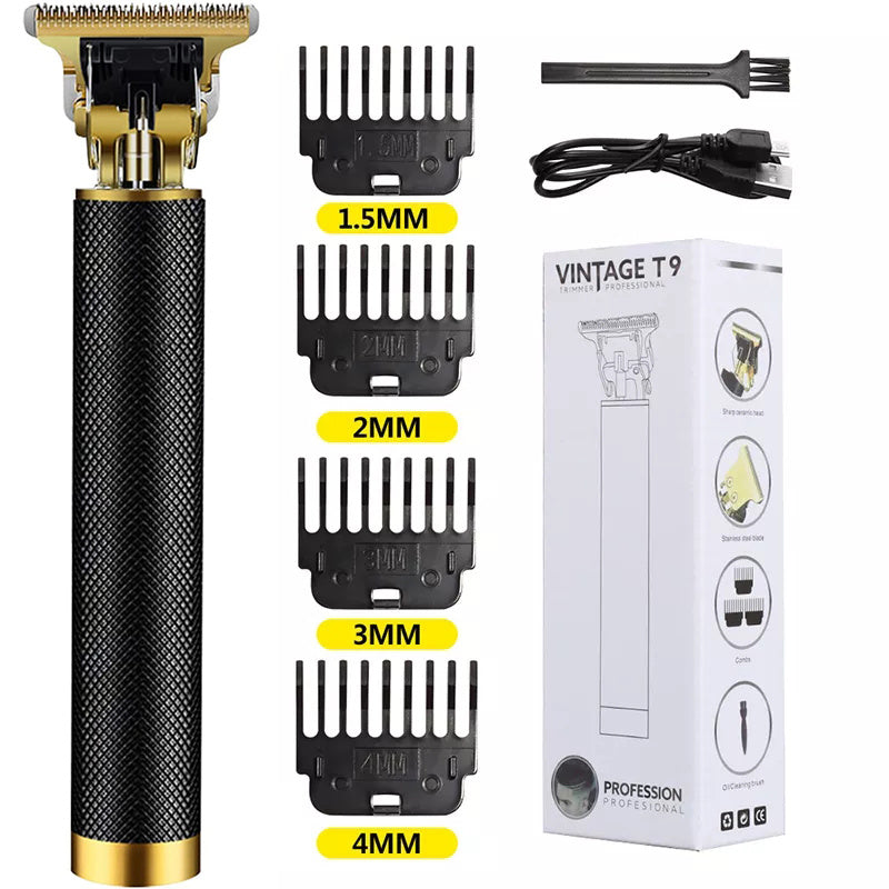 Men's Hair Clipper For Hair Cutting, Cordless Rechargeable Hair Clipper Professional Hair Clipper T-Blade Trimmer Zero Gap Trimmer, Electric Beard Trimmer Shaver, Men's Haircut Set