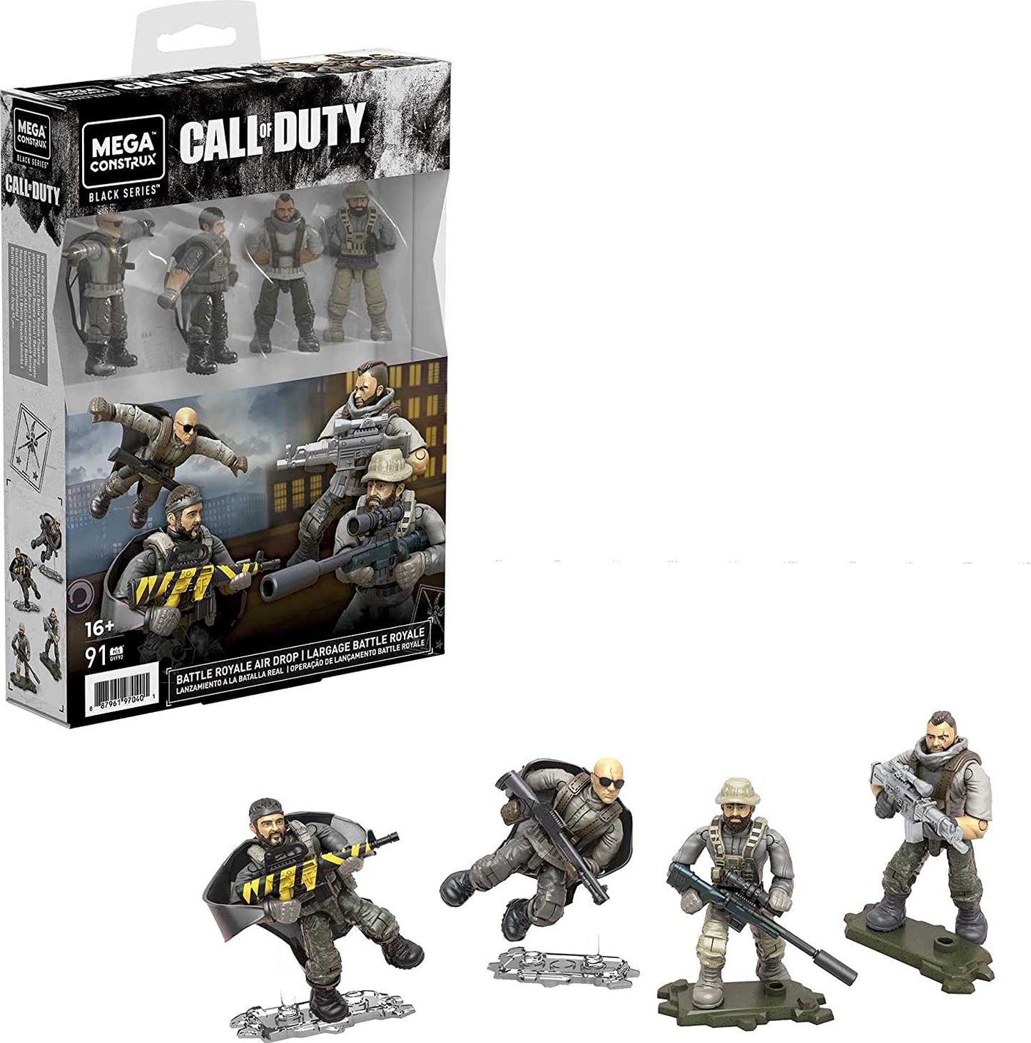 Mega Construx: Black Series - Call of Duty - Battle Royale Air Drop 4-pack Microfigure Set (GYF92) LOW STOCK