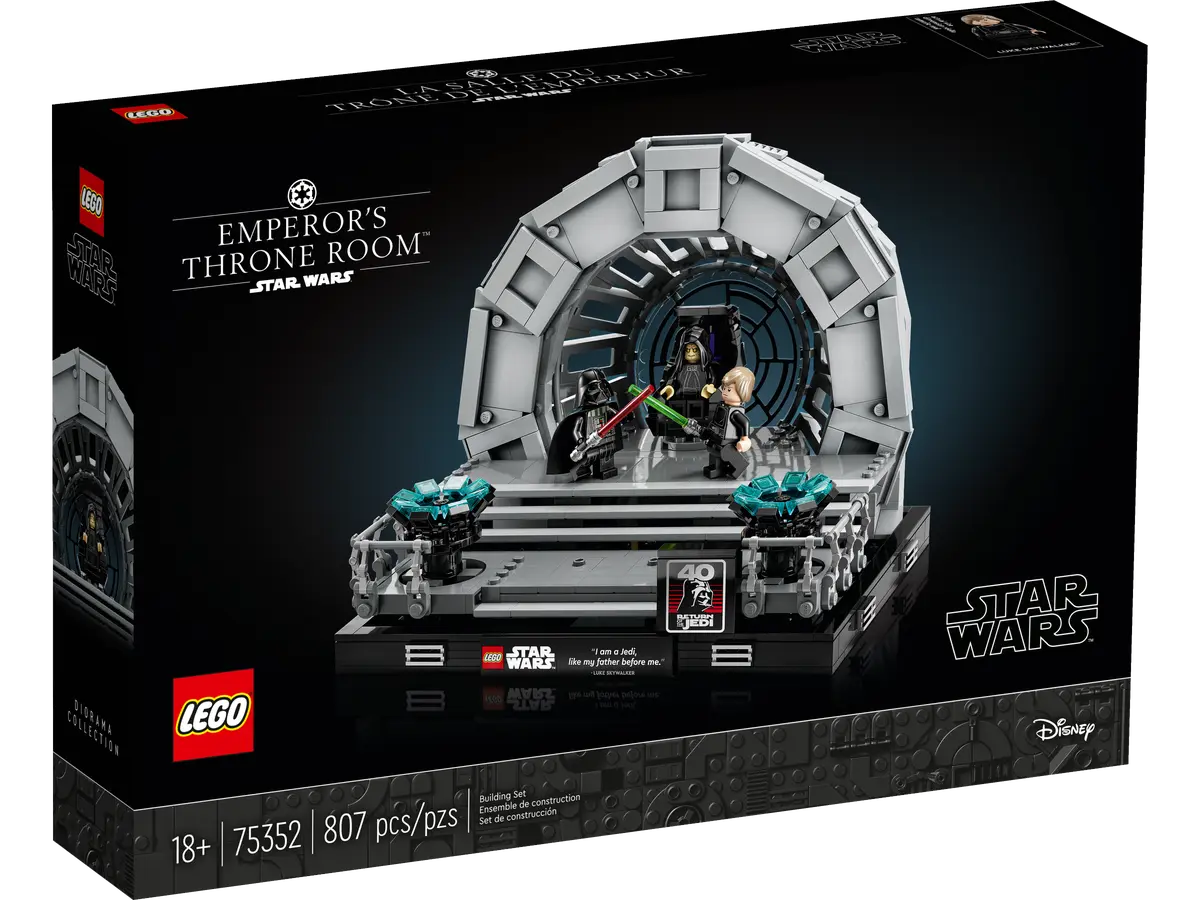 LEGO - Star Wars: Return of the Jedi 40th - Emperor's Throne Room Diorama Building Toy (75352) LAST ONE!