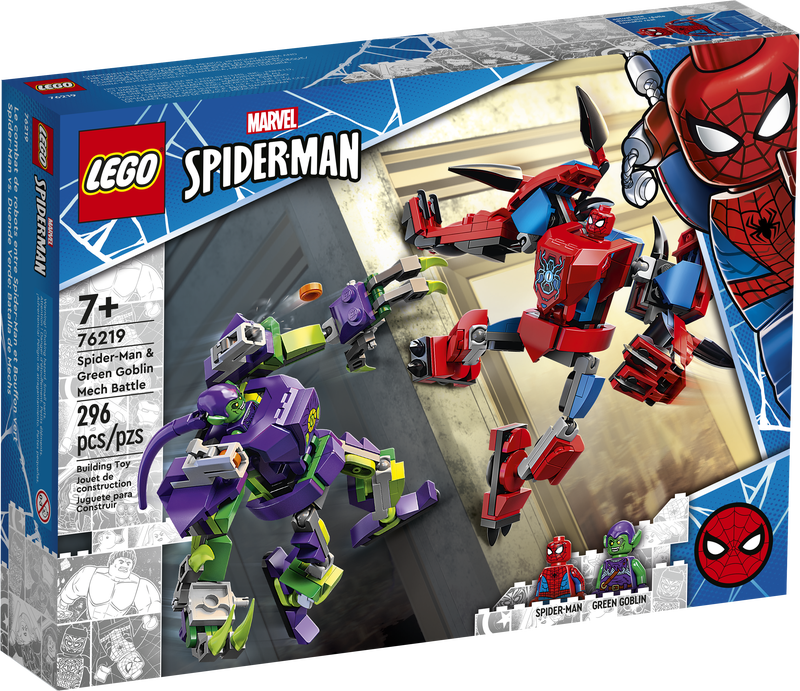 LEGO Marvel Spider-Man - Spider-Man & Green Goblin Mech Battle (76219) Retired Building Toy