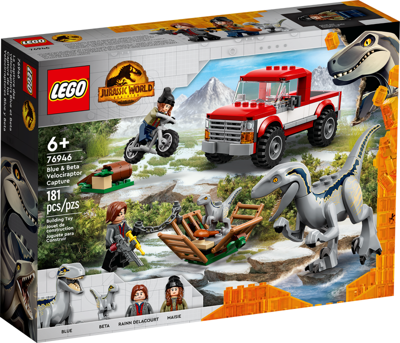 LEGO Jurassic World - Dominion - Blue & Beta Velociraptor Capture (76946) Building Toy