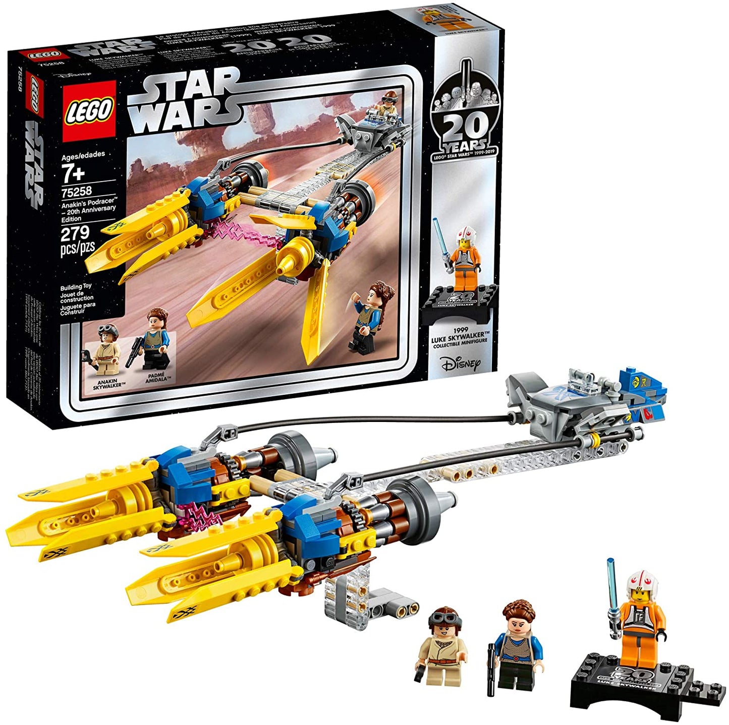 LEGO Star Wars - Anakin\'s Podracer – 20th Anniversary Edition (75258) Retired Building Toy LOW STOCK