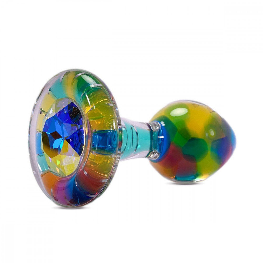 Crystal Small Glass Plug in Funfetti