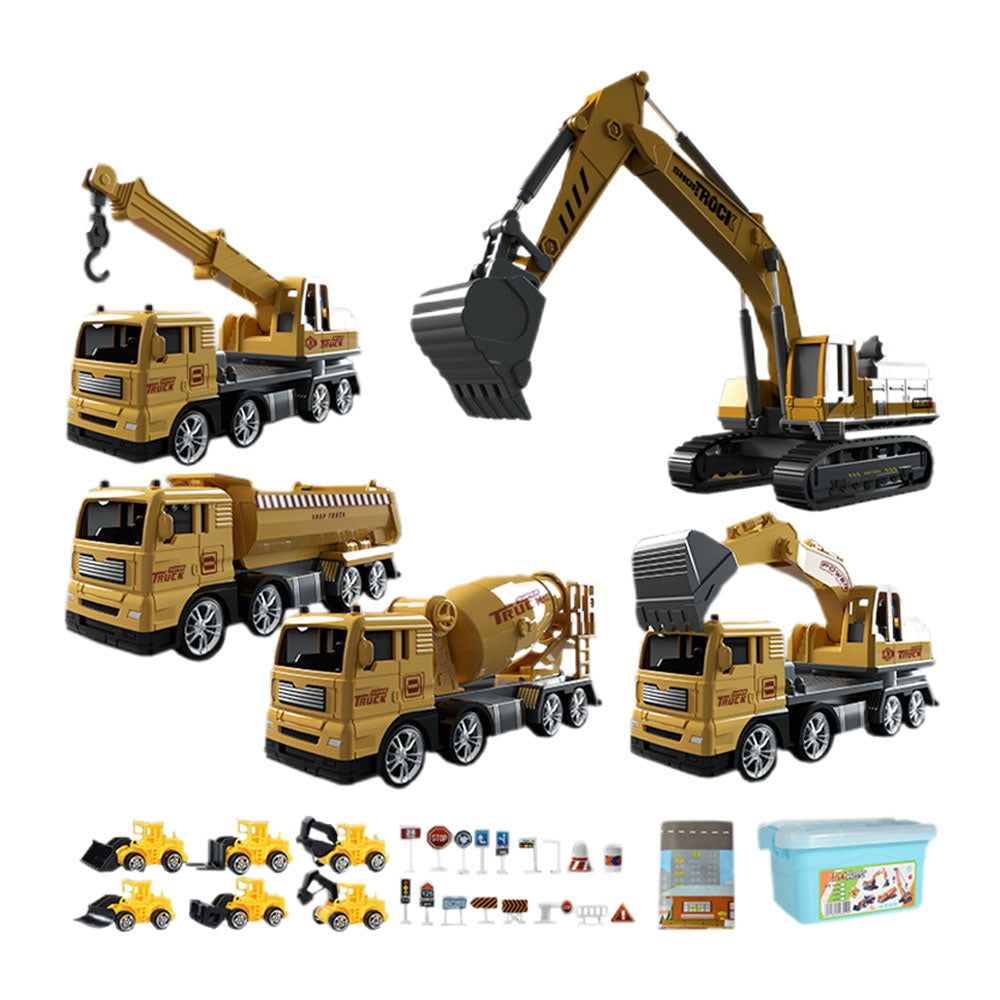 Inertia Powered Construction Site Vehicles Toy Set