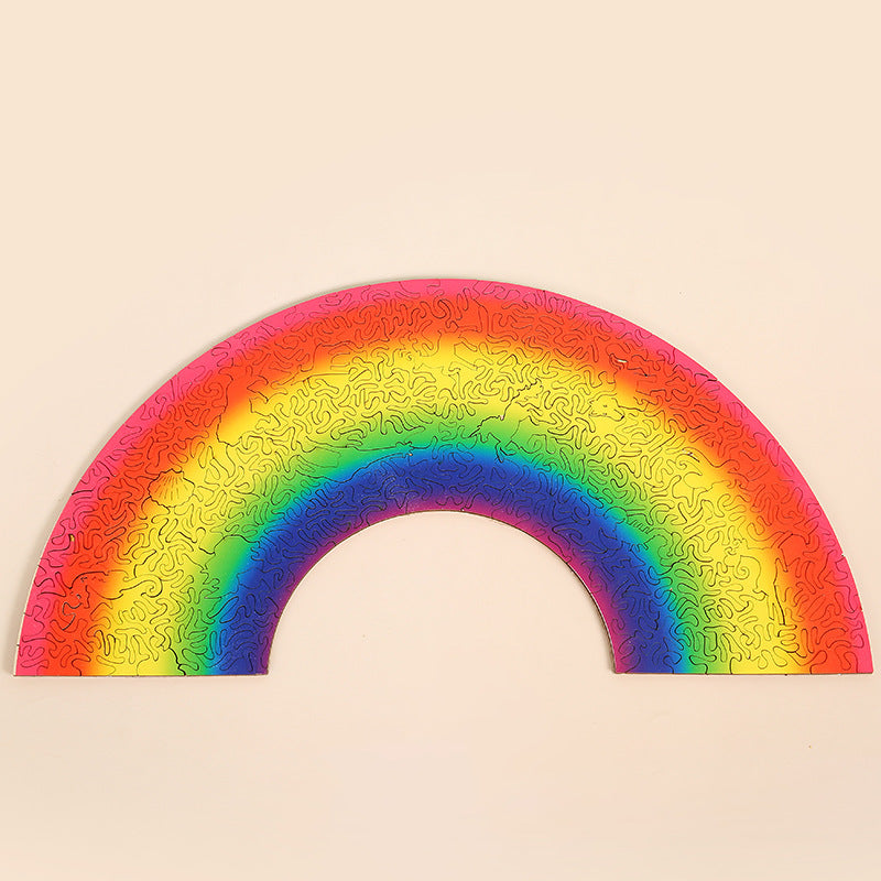 Rainbow Jigsaw Puzzles Alien Educational Animal Modeling Toys