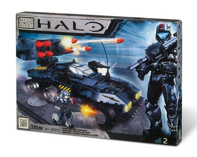 Mega Bloks - Halo #2 - Covert Ops: UNSC Wolverine (97072) Exclusive Building Toy RETIRED LOW STOCK