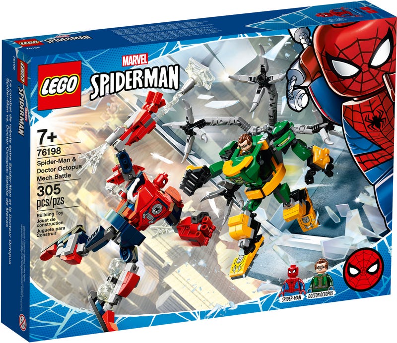 LEGO Marvel Spider-Man - Spider-Man & Doctor Octopus Mech Battle (76198) Retired Building Toy