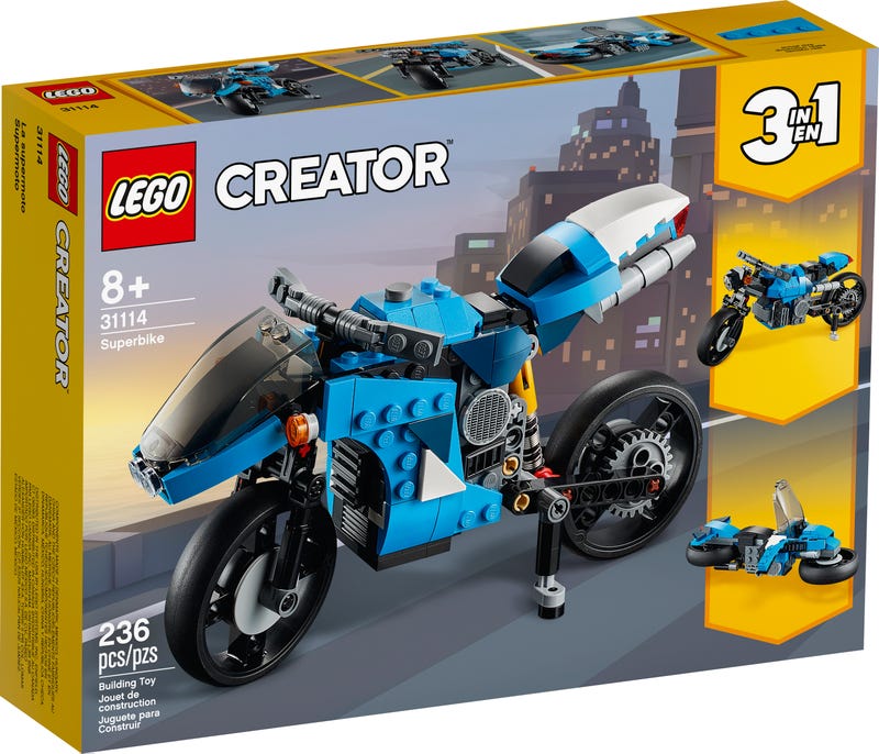 LEGO Creator 3-in-1 - Superbike (31114) Retired Building Toy LOW STOCK