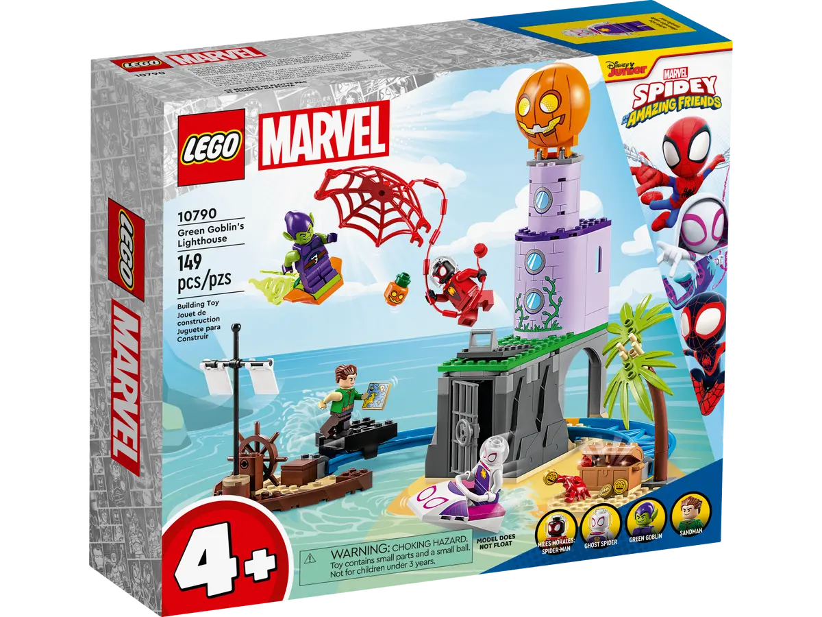 LEGO Marvel 4+ - Spidey and His Amazing Friends - Team Spidey at Green Goblin's Lighthouse (10790)