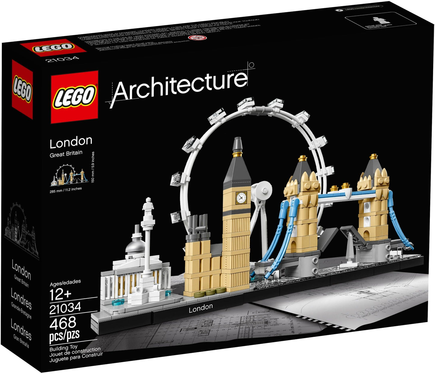 LEGO Architecture Building Set - Skyline Series - London, Great Britain (21034)