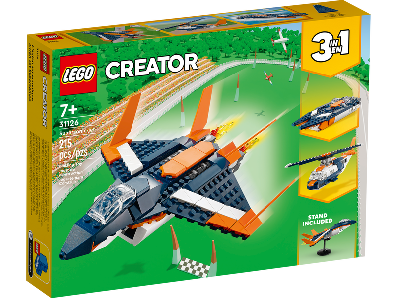 LEGO Creator - Supersonic-jet (31126) 3-in-1 Building Toy LOW STOCK