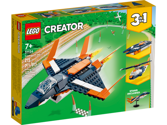 LEGO Creator - Supersonic-jet (31126) 3-in-1 Building Toy LOW STOCK