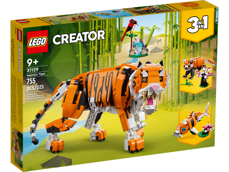 LEGO Creator - Majestic Tiger (31129) 3-in-1 Building Toy LOW STOCK