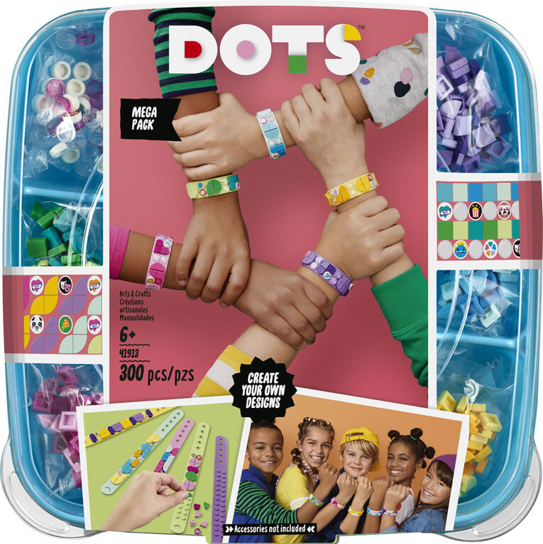LEGO DOTS - Bracelet Mega Pack: Arts & Crafts Creations Building Toy (41913) LOW STOCK