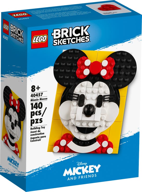 LEGO Brick Sketches - Mickey And Friends - Minnie Mouse (40457) Building Toy LOW STOCK