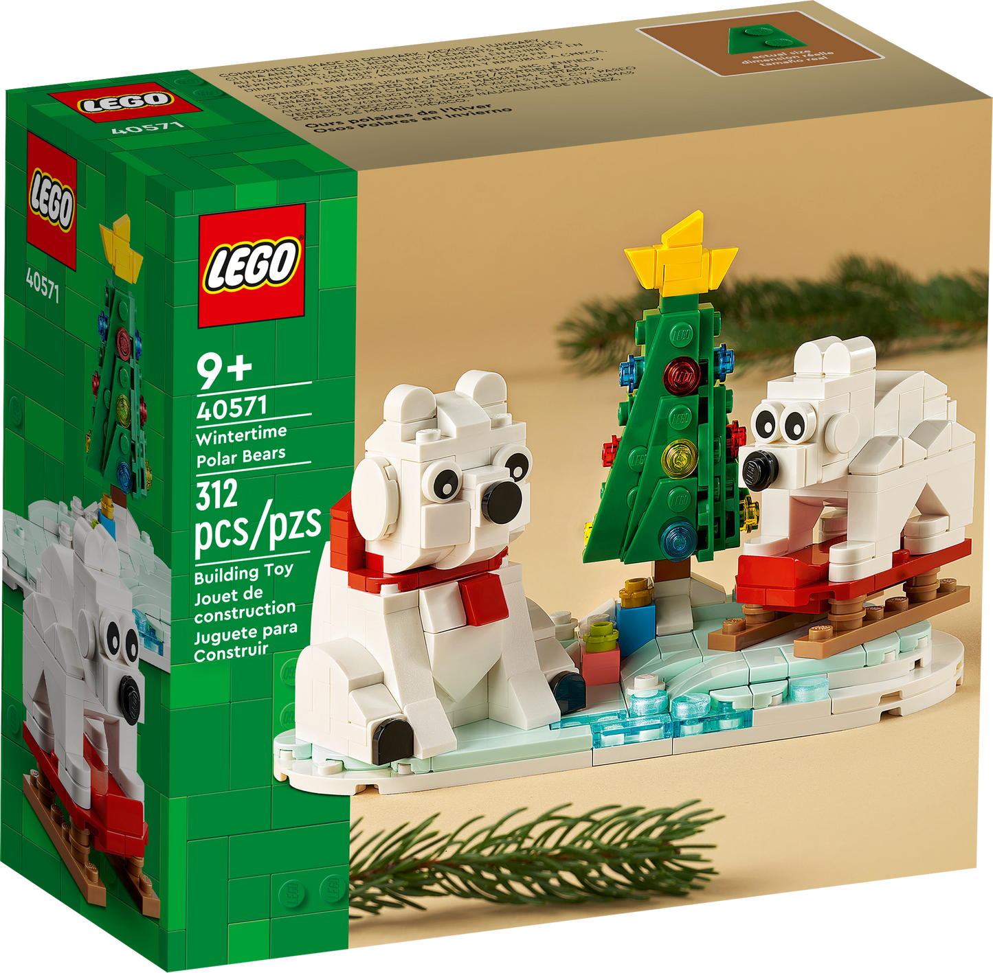 LEGO Exclusives - Holiday Series - Wintertime Polar Bears Building Toy (40571)