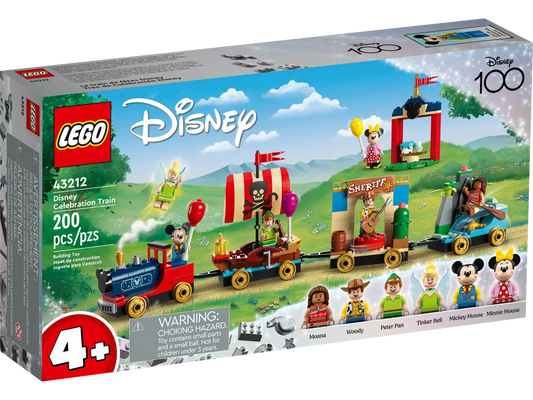 LEGO Disney (4+) Disney Celebration Train (Disney 100) Building Toy (43212) LOW STOCK