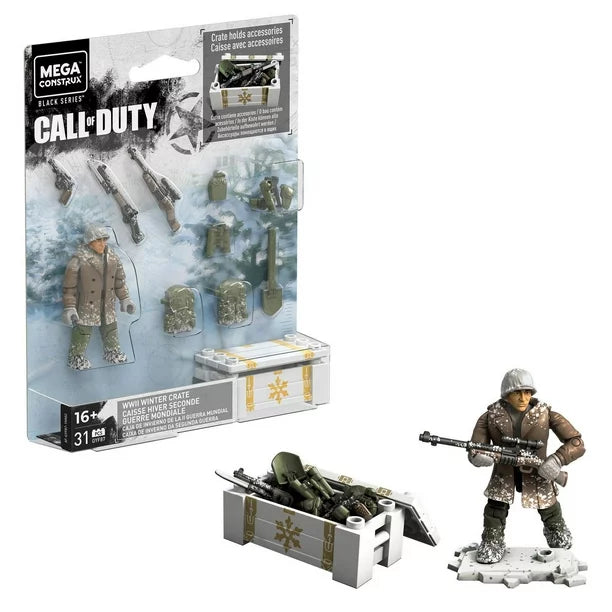 Mega Contrux - Call of Duty Black Series - WWII Winter Crate Building Toy (GYF87)