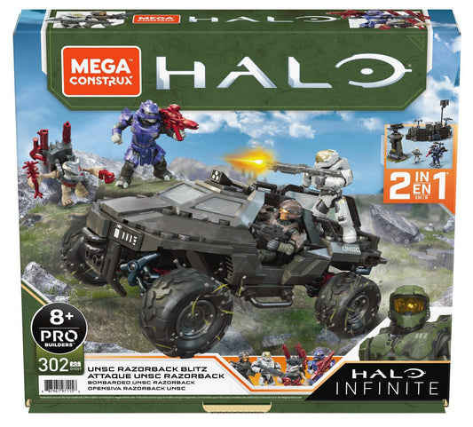 Mega Construx HALO Infinite - UNSC Razorback Blitz (GYG59) 2-in-1 Pro Builders Set LAST ONE!