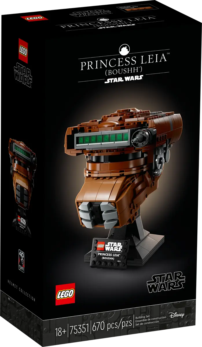 LEGO Star Wars: Return of the Jedi - Princess Leia (Boushh) Helmet Building Set (75351)