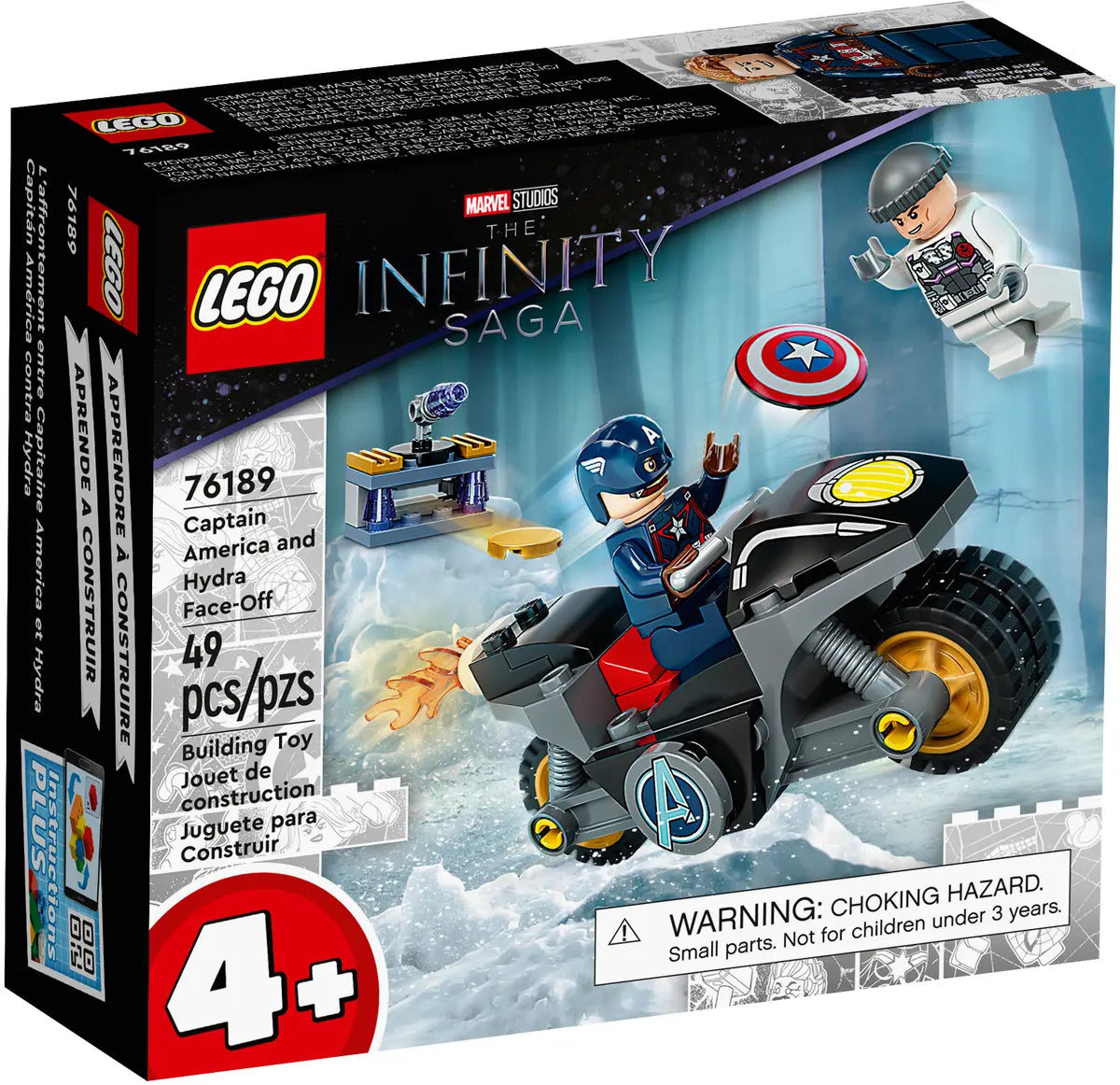 LEGO Marvel Studios - The Infinity Saga (4+) Captain America and Hydra Face-Off Retired Building Toy (76189) LOW STOCK