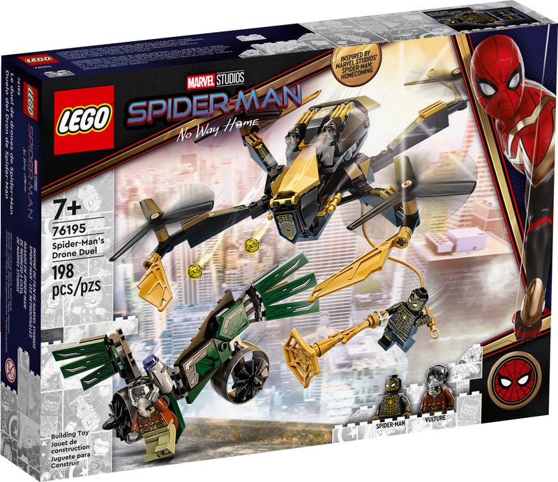 LEGO Marvel Studios - Spider-Man: No Way Home - Spider-Man's Drone Duel Building Set (76195)
