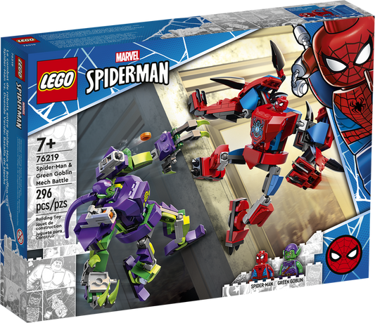 LEGO Marvel Spider-Man - Spider-Man & Green Goblin Mech Battle (76219) Retired Building Toy