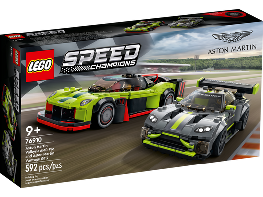 LEGO Speed Champions - Aston Martin Valkyrie AMR Pro and Aston Martin Vantage GT3 (76910) LAST ONE!