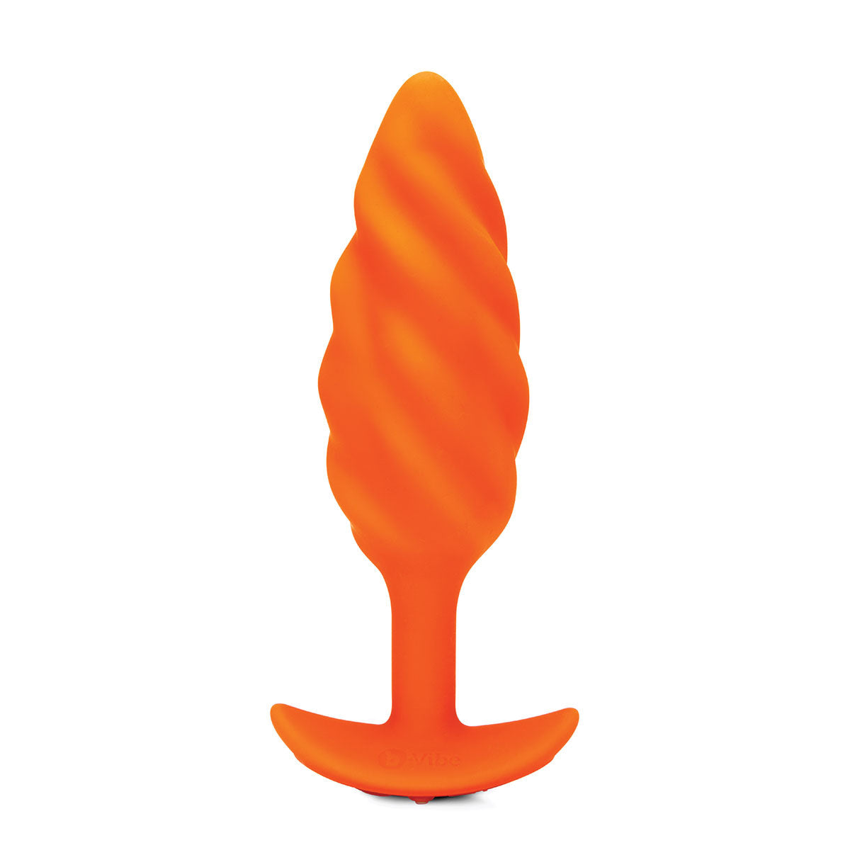 B-Vibe Texture Plug Swirl Orange (Medium) Intimates Adult Boutique