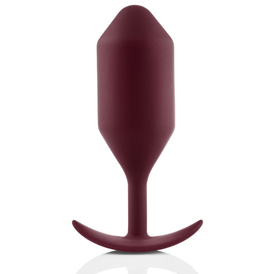 B-Vibe Snug Plug 5 (XXL) - Dark Red Intimates Adult Boutique