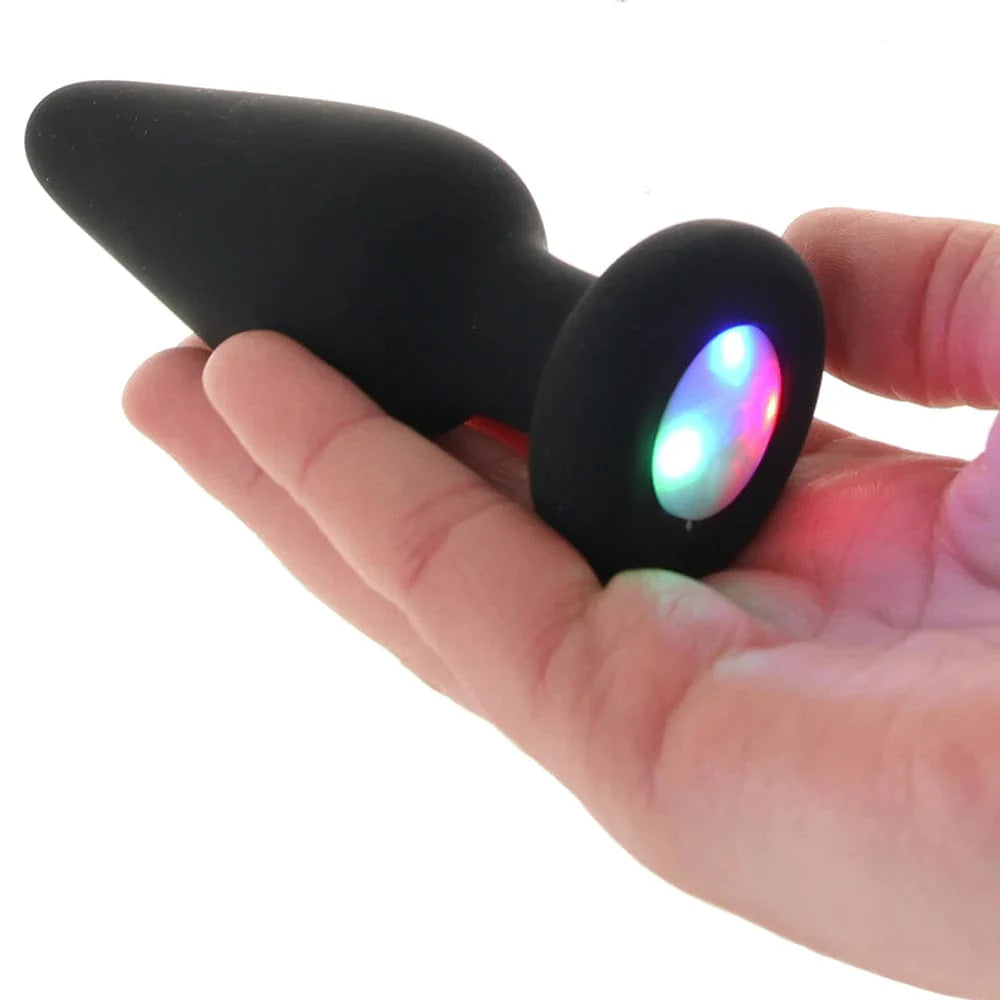 XR Brands Booty Sparks Light Up Anal Plug in Small