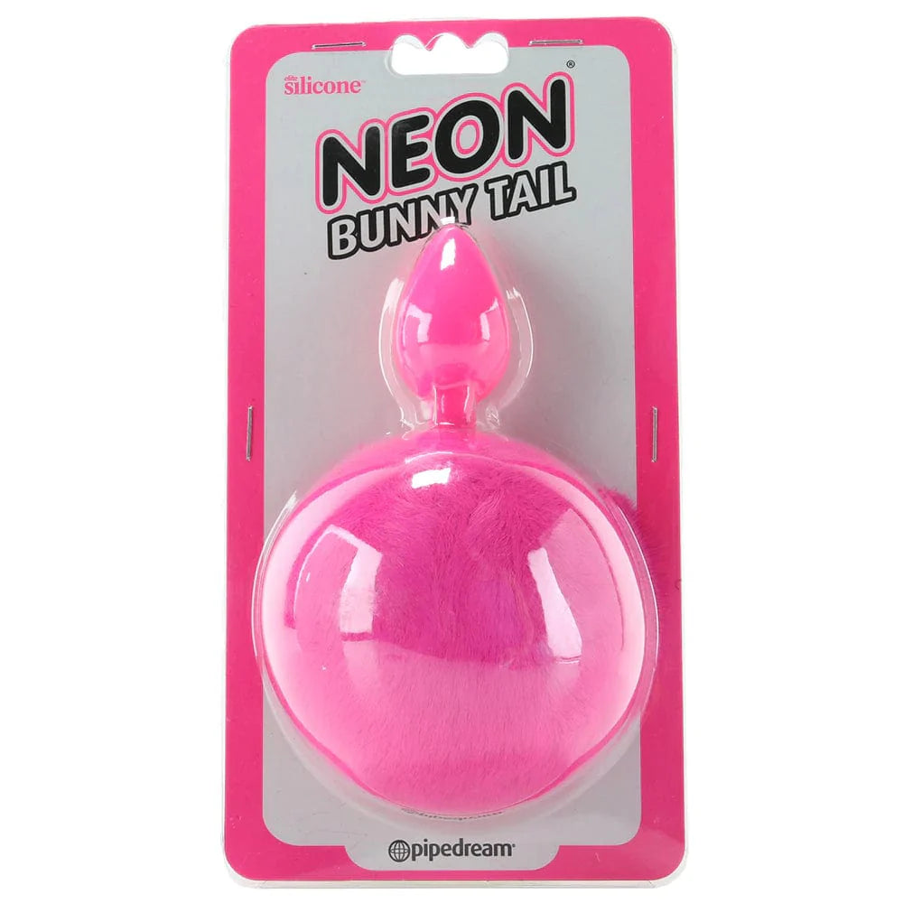 Pipedream Bunny Tail Beginner Silicone Butt Plug in Pink