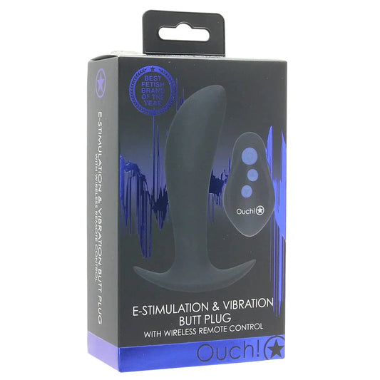 Shots Toys Ouch! E-Stim Vibrating Butt Plug