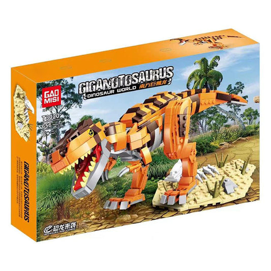 Dinosaur World Building Blocks About 600 PCS Small Particles Brick Toy Set