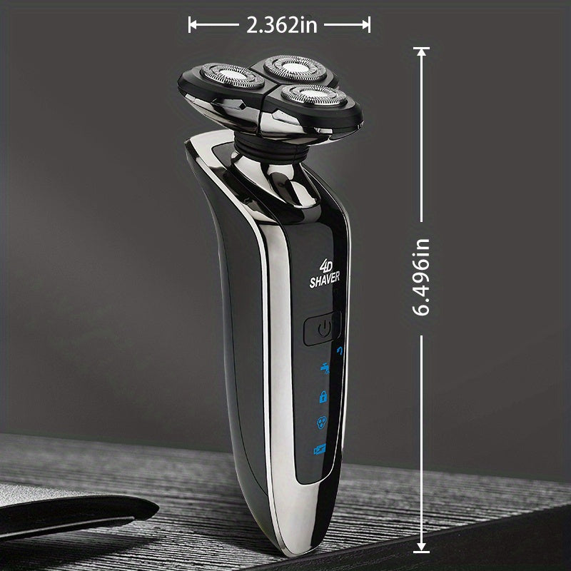 Electric Razor For Men, Dry&Wet 3D Mens Electric Shaver , Rechargeable Rotary Shaving Machines , Father's Day Gift For Father Dad Men Husband Boyfriend