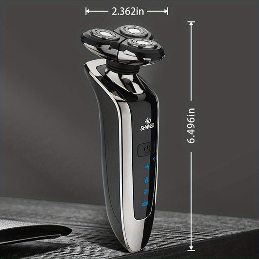 Electric Razor For Men, Dry&Wet 3D Mens Electric Shaver , Rechargeable Rotary Shaving Machines , Father's Day Gift For Father Dad Men Husband Boyfriend