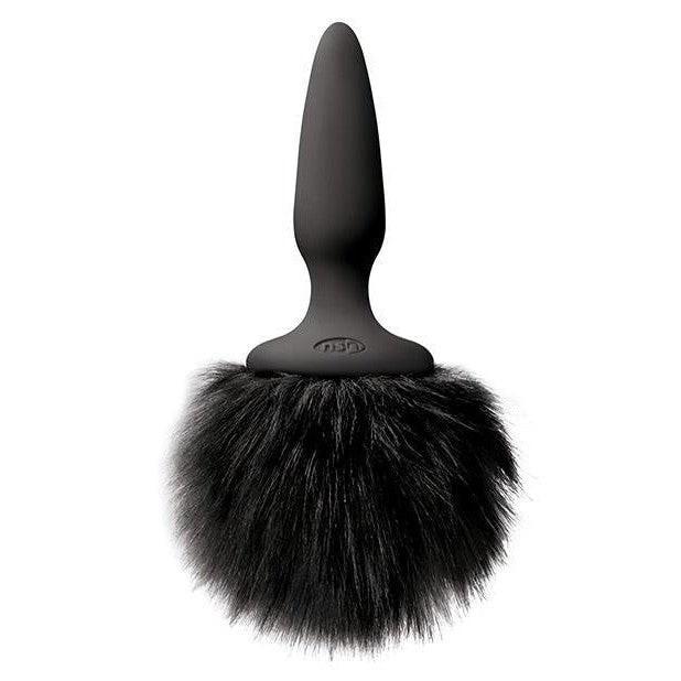 Bunny Tails Mini Black Fur