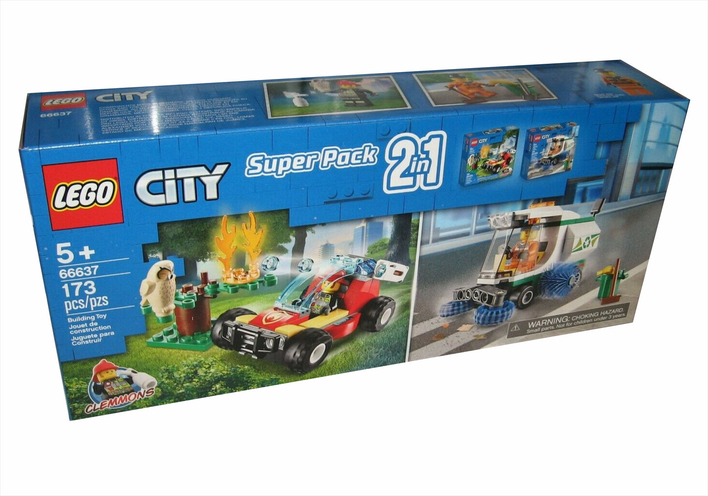LEGO City - Super Pack 2 in 1: 60247 Forest Fire & 60249 Street Sweeper (66637) Retired Building Toy LOW STOCK