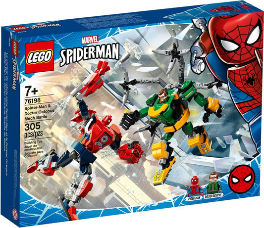 LEGO Marvel Spider-Man - Spider-Man & Doctor Octopus Mech Battle (76198) Retired Building Toy