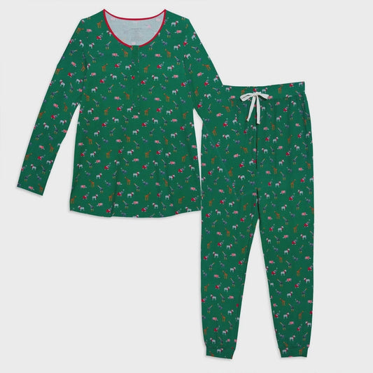 Jungle Bells Nursing Pajamas