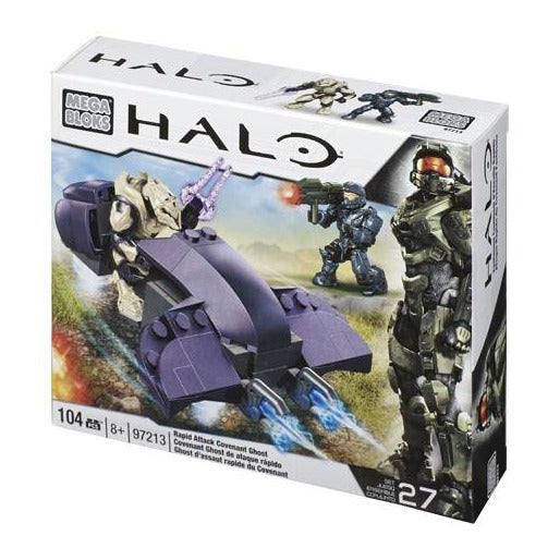Mega Bloks - Halo #27 - Rapid Attack Covenant Ghost (97213) Building Toy LAST ONE!