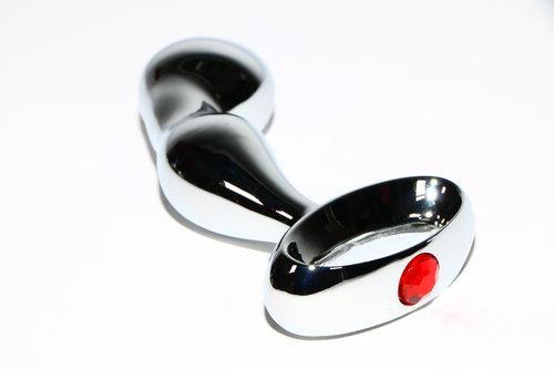 Prostate Milker with Handle Anal Toys Touch of Fur Red Gem