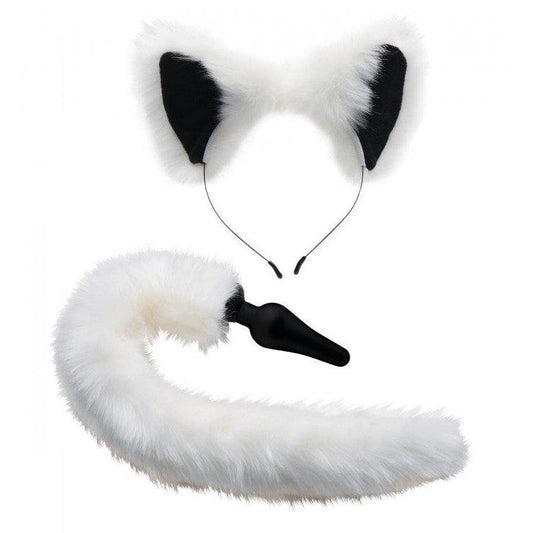 Tailz White Fox Tail & Ears Set