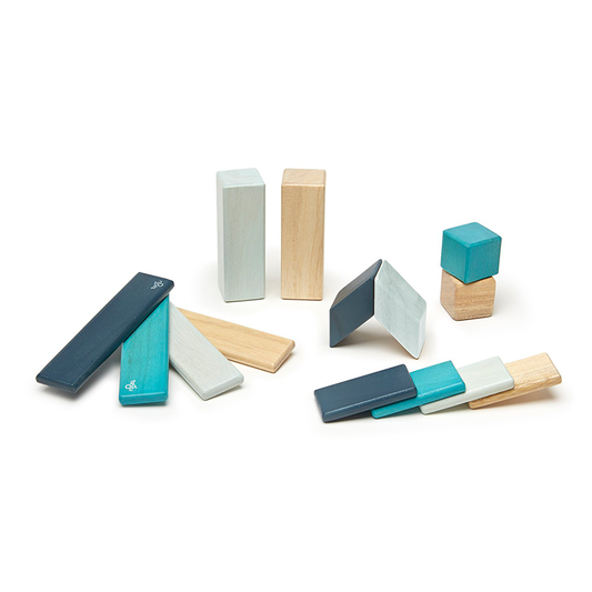 MAGNETIC WOODEN BLOCKS BY TEGU IN BLUE